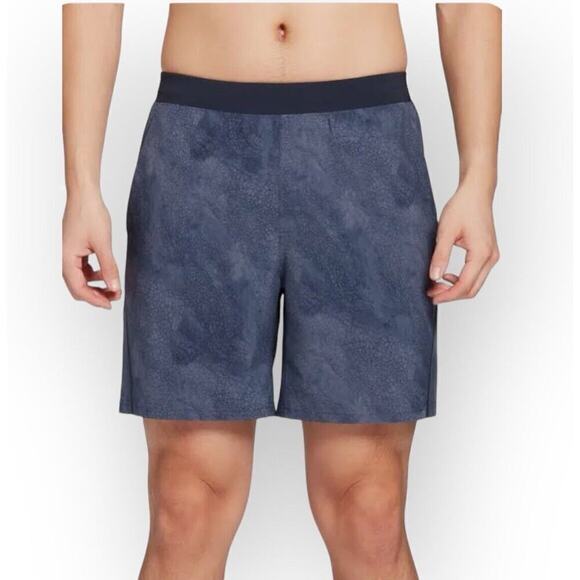 VRST Shorts Men XXL 7" Stealth 2 in 1 Boxer Woven Brief Lined Blue Golf Gym NWT - Picture 1 of 12